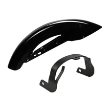 Black Rear Fender & Support Bracket Fit For Harley Sportster XL883 XL1200 10-22
