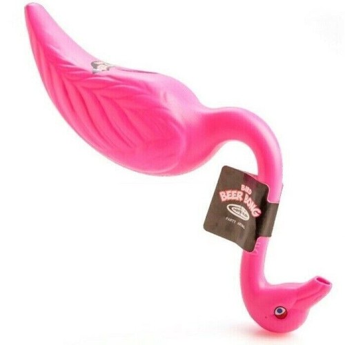 BEER BONG Pink Flamingo By Head Rush A Drinking Game For Adult Parties New - Foto 2 di 9