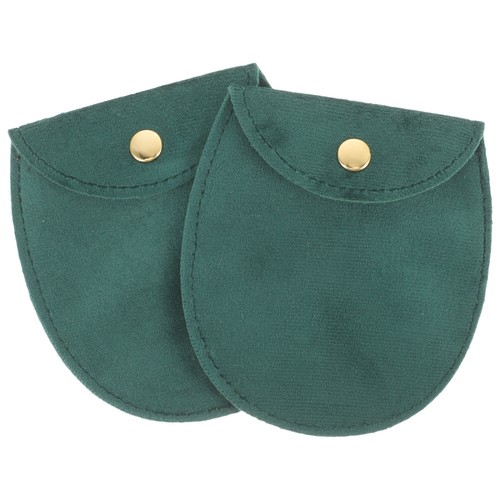 2pcs Green Watch Pouch for Pocket Watch and Jewelry Organizing
