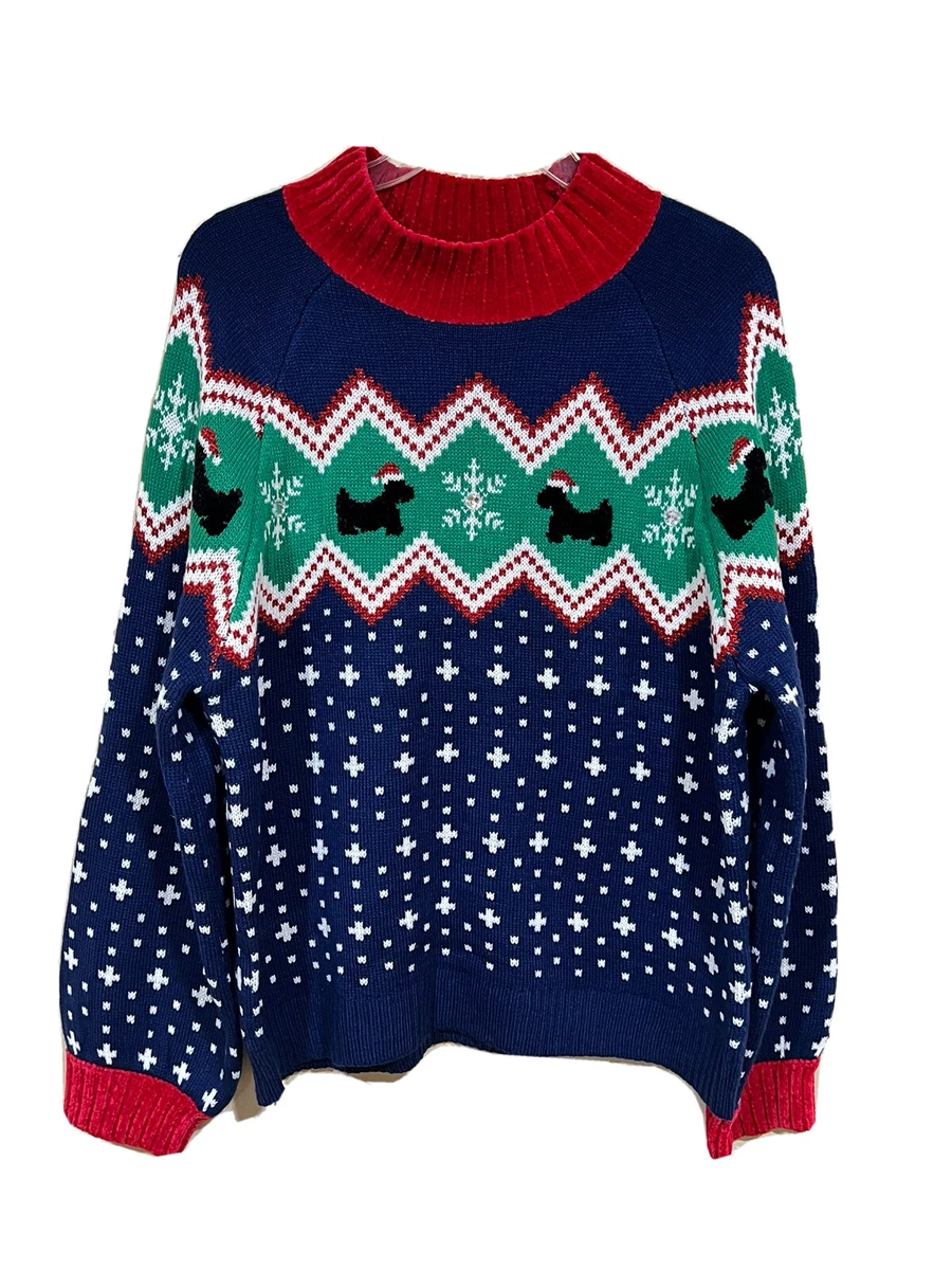 Mens vintage ugly shop christmas sweater
