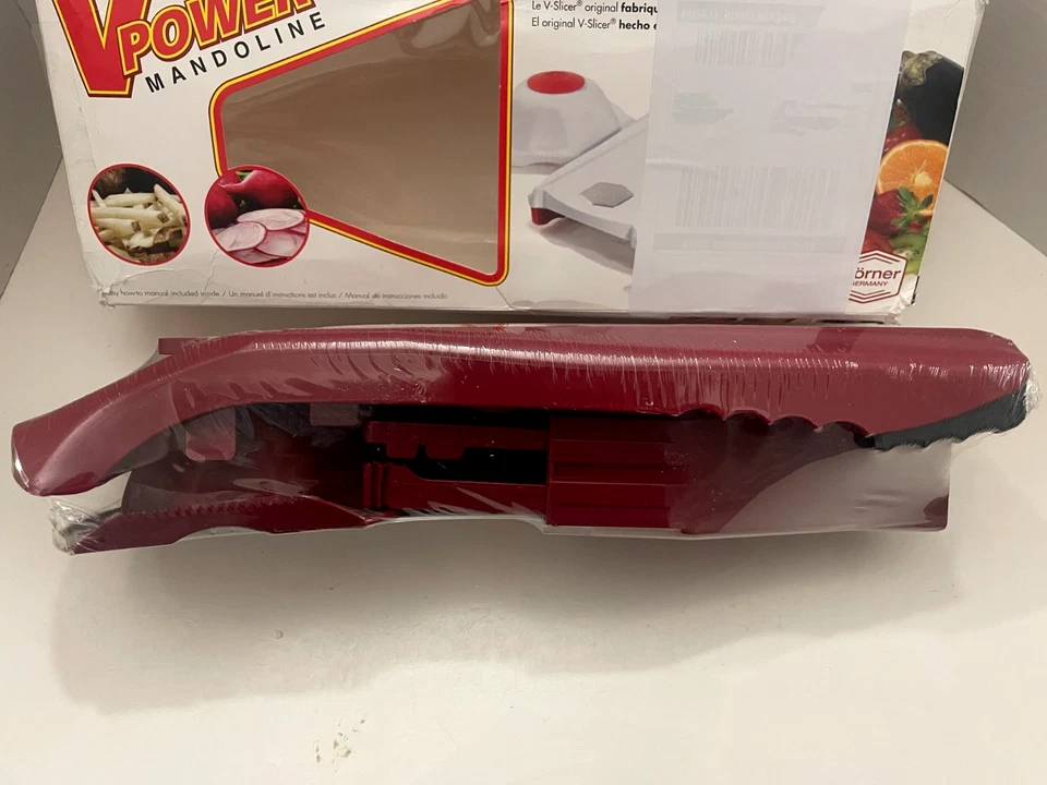 -Caja abierta- Cortadora de mandolina Swissmar Börner VPower roja V-7000RD Foto 3 de 4