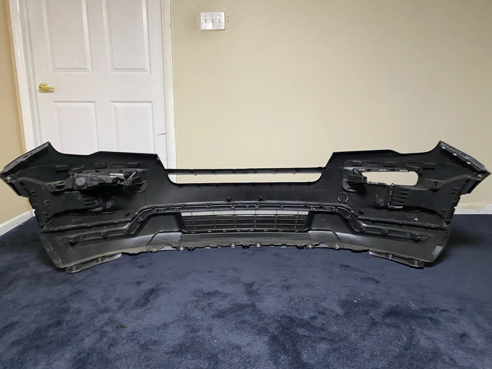 2016-2019 Ford Explorer XLT conjunto de para-choque dianteiro com luzes de neblina sombra preto-G1 bom! - Imagem 4 de 4