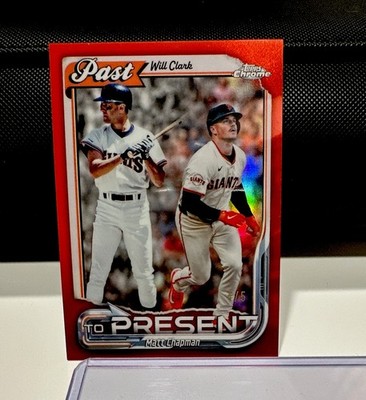 Topps 2026 Topps Chrome Past to Present PTP-24 Clark/Chapman Red Refractor 4/5