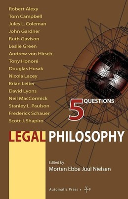 Legal Philosophy 5 Questions Morten E. J. Nielsen Taschenbuch Englisch 2007