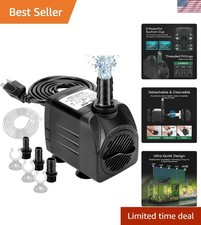 550GPH Submersible Pump 30W Ultra Quiet Fountain Water Pump, 2000L/H, with 7....