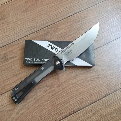 Twosun TS428 Wong Design N690 Titanium Flipper