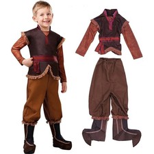 Eiskönigin Frozen Kristoff Kostüm Mädchen Jungen Karneval Fasching Outfit Kinder
