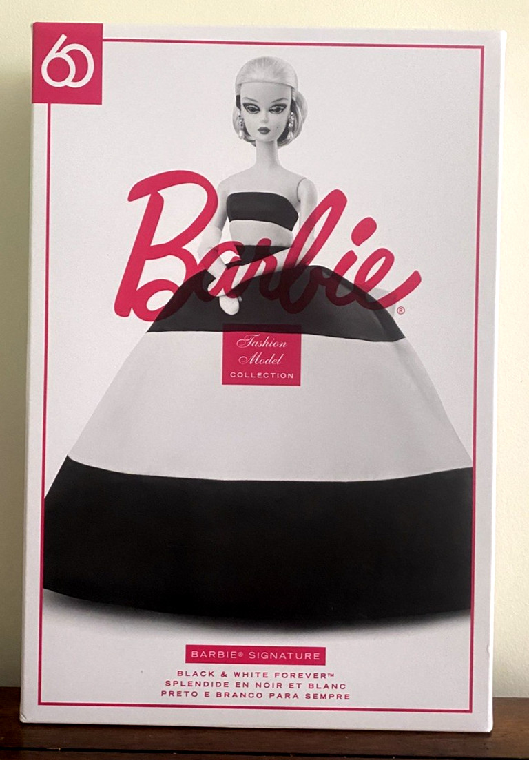 Куклы Mattel Barbie Black and White Forever Silkstone Doll 2018 Gold Label — фото 4