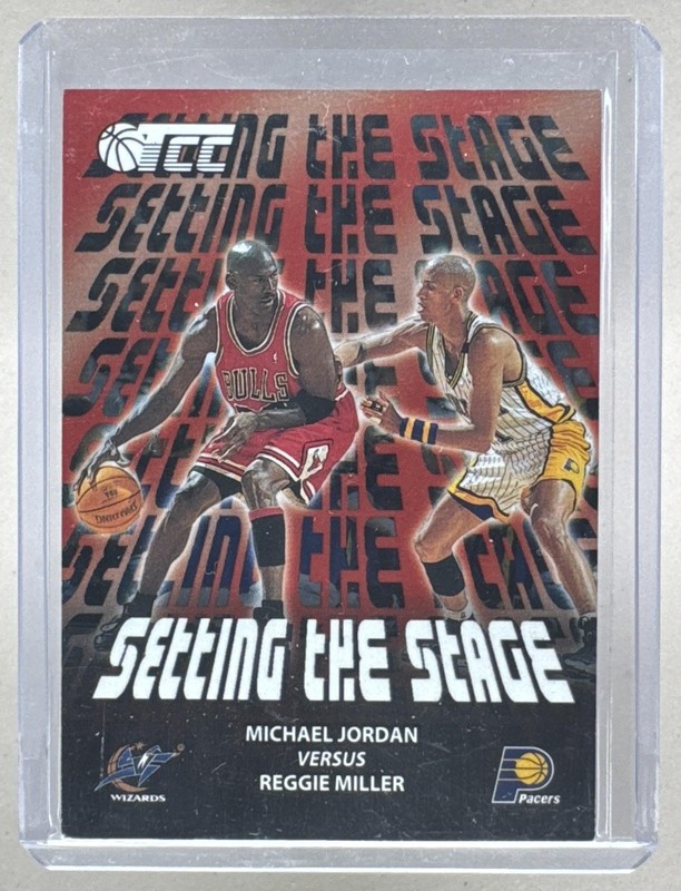 Michael Jordan Reggie Miller 2001 Topps TCC #SS8 Setting the Stage