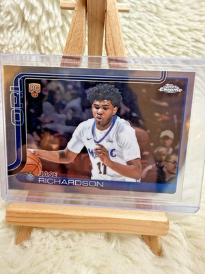 Topps Chrome 2025 NBA #275 Jase Richardson Orlando Magic Rookie RC