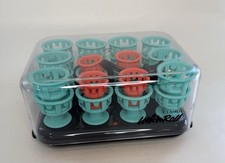 Clairol Lock N Roll Hot Hair Rollers Curlers Pageant 24 Spoolies Tight Curl