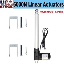 Heavy Duty 6000N 1320lbs Max Lift 12VDC 16" Linear Actuator W/ Mounting Brackets