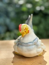 Colonial China Vintage Chicken Figurine Farmhouse Kitchen Decor Collectible