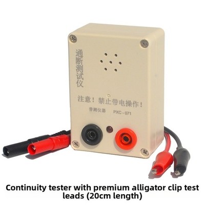 9V Continuity Tester with Buzzer and Light for Wire PCB Cable Switch Test