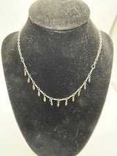 Child Size Silver Tone Charm Necklace 10   4  Extender Adjustable