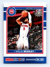#120 2024-25 Hoops Haunted BASE Malik Beasley Detroit Pistons