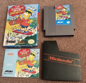 The Simpsons Bart vs. the Space Mutants (Nintendo NES 1991) Complete With Manual