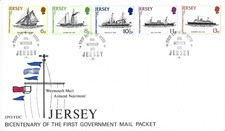 1978 Jersey Bicentenary of England-Jersey Mail Packet Service First Day Cover