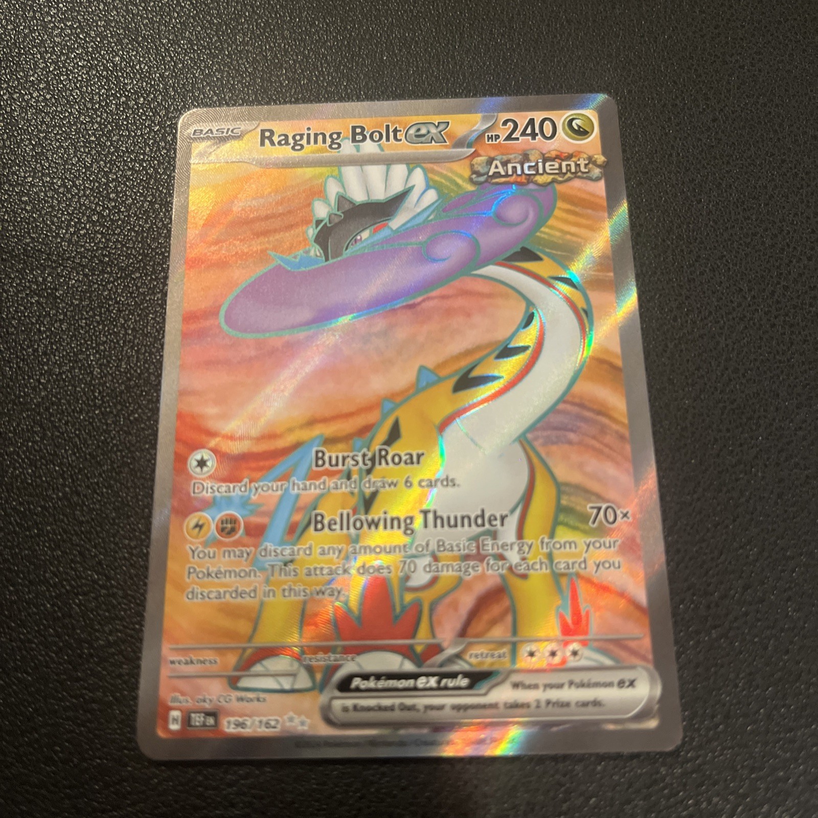 Raging Bolt EX 196/162 Sv05: Temporal Forces Holo Mint Full Art