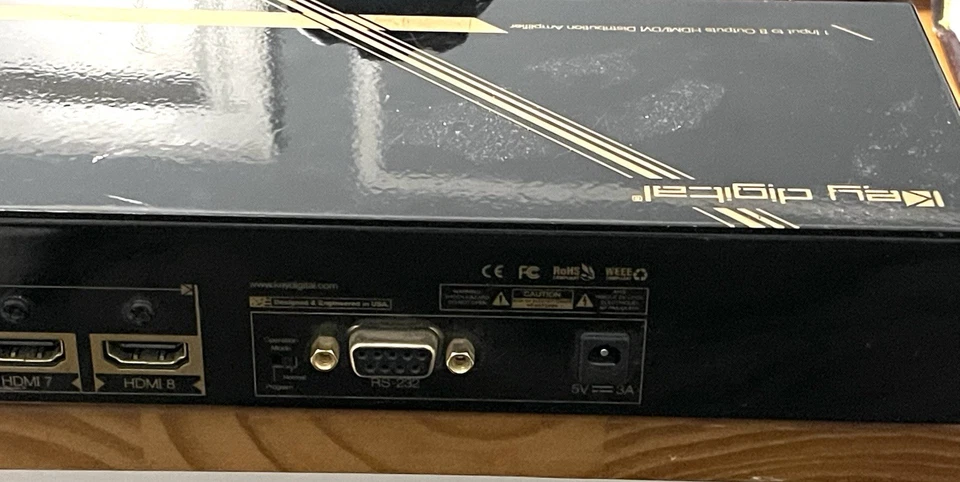 Key Digital Phantom Series KD-HDDA1x8 1 Input to 8-output HDMI/DVI Distribution - Image 2 of 2