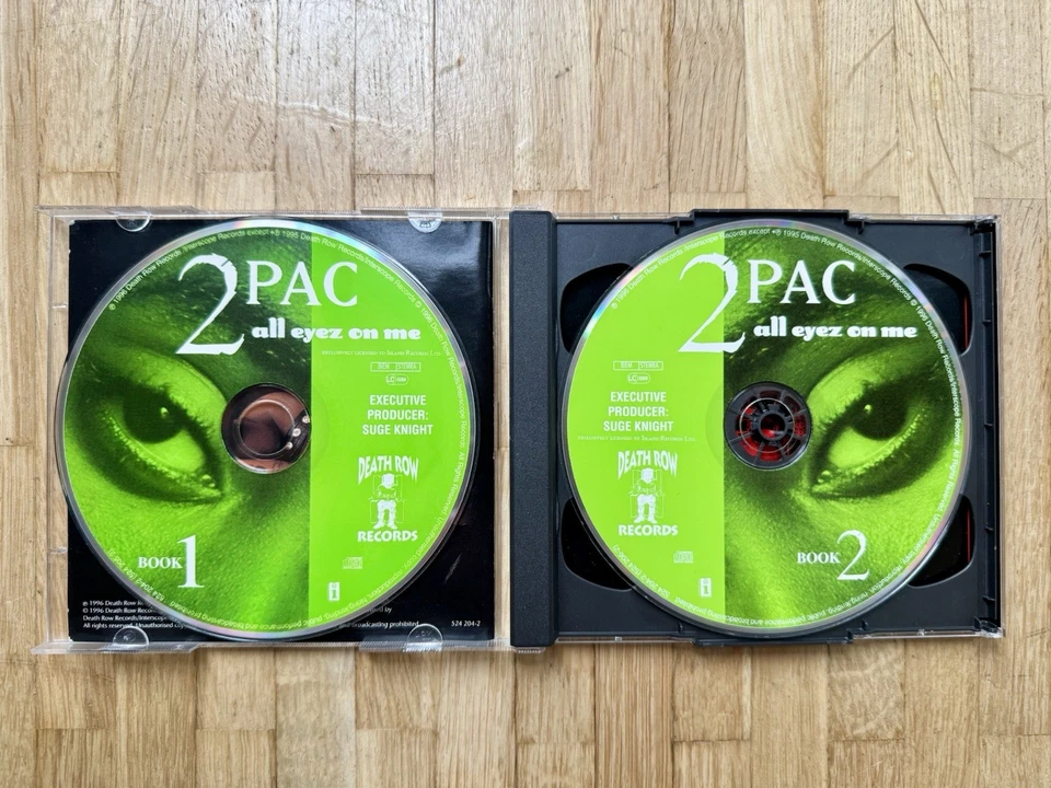 2Pac - All Eyez On Me - 2 CDs - 1996 - Green Discs - RARE - Gangsta Rap - G-Funk - Bild 2 von 3