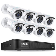 ZOSI 1080P 8 Channel DVR H.265+ 3000TVL CCTV Camera Security System HD Outdoor