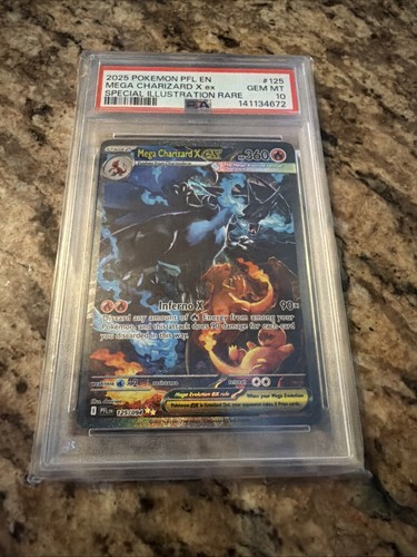 Mega Charizard X ex 125/094 Me02: Phantasmal Flames Holo