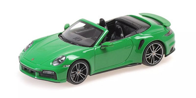 Modèle Réduit Minichamps Porsche 911 (992) Turbo S Cabriolet Verte - Échelle 1:43, 2020