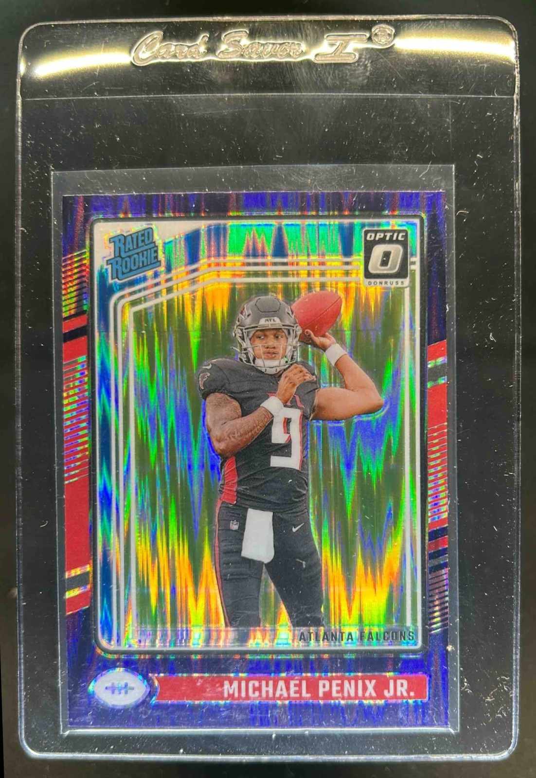 2024 Donruss Optic Michael Penix Jr. Purple Shock Rated Rookie #279 Falcons