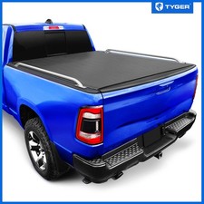 Tyger T2 Low Profile Soft Roll-up Tonneau Cover For 19-26 Ram 1500 57 Bed