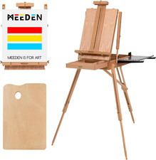 French Easel, Large Sketchbox Easel - Foldable Portable Beechwood Field Art Ease