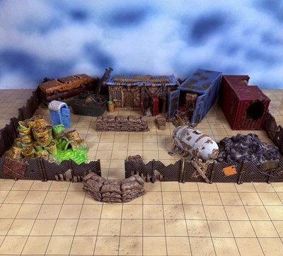 Painted Scrapyard Fallout Wasteland Warfare Terrain Sci-fi Post Apocalyptic RPG
