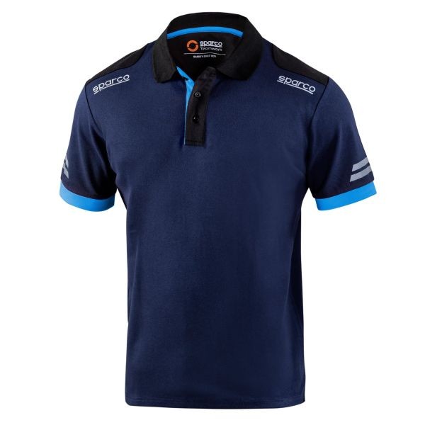 2x ✅Fits SPARCO TEAMWORK 02415 BMAZ/XXL polo shirt short sleeve blue ⭐UK Seller⭐