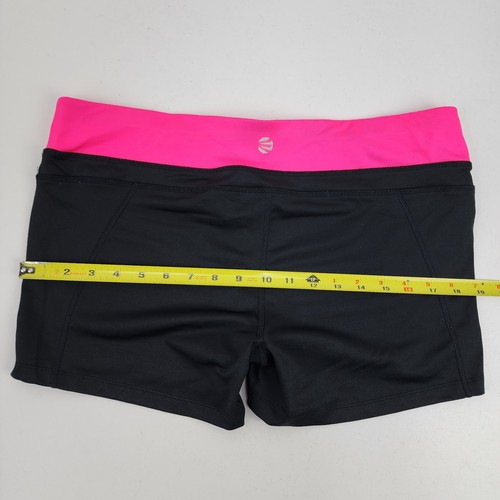 Jillian Michaels Impact Womens XL Be Awesome Black & Hot Pink Fitness Gym Shorts - Picture 8 of 10