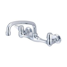 Polished Chrome Central Brass 1.5 GPM Wall Mounted Kitchen Faucet with 8"
