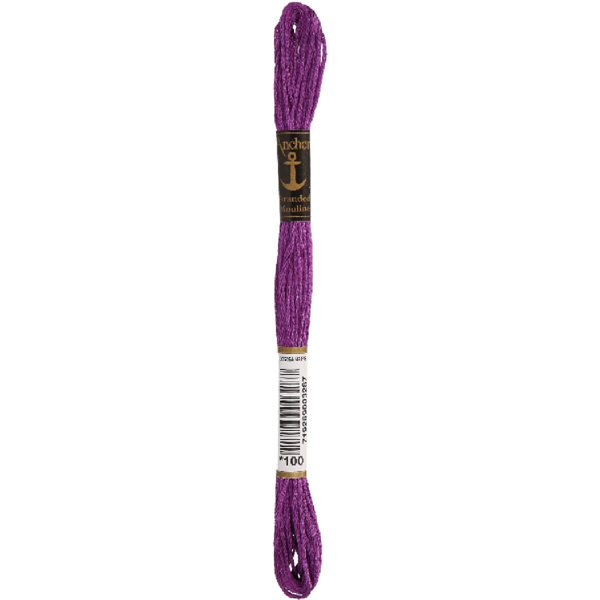 Anchor Embroidery thread Mouline Color 100, 6 stranded, 8m
