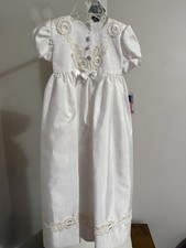 NWT Vintage Swea Pea Lilli Heirloom Collection Christening Gown Bonnet