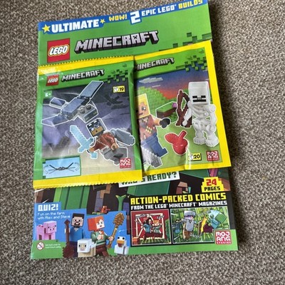 Lego Minecraft issue 53 Ultimate magazine inc 2 epic Lego poly bags 