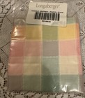 Longaberger Handle Gripper - Button Closure - Pastel Plaid