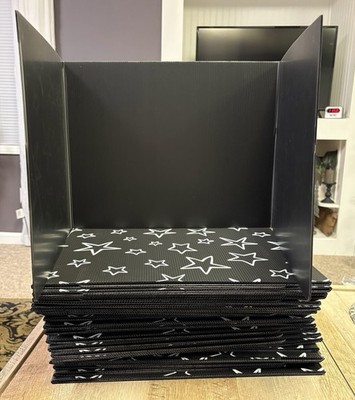 22-Pack Desk Dividers for Students Star Design Easy-to-Clean Plastic New