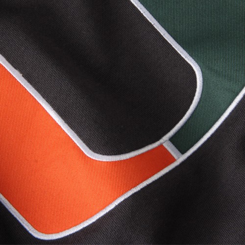 Youth Stadium Athletic Charcoal Miami Hurricanes Big Logo Pullover Hoodie - Bild 2 von 3