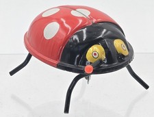 Vintage 1950s-60's Trade Mark "K" Wind-Up Tin Ladybug Toy - Made in Japan WORKS