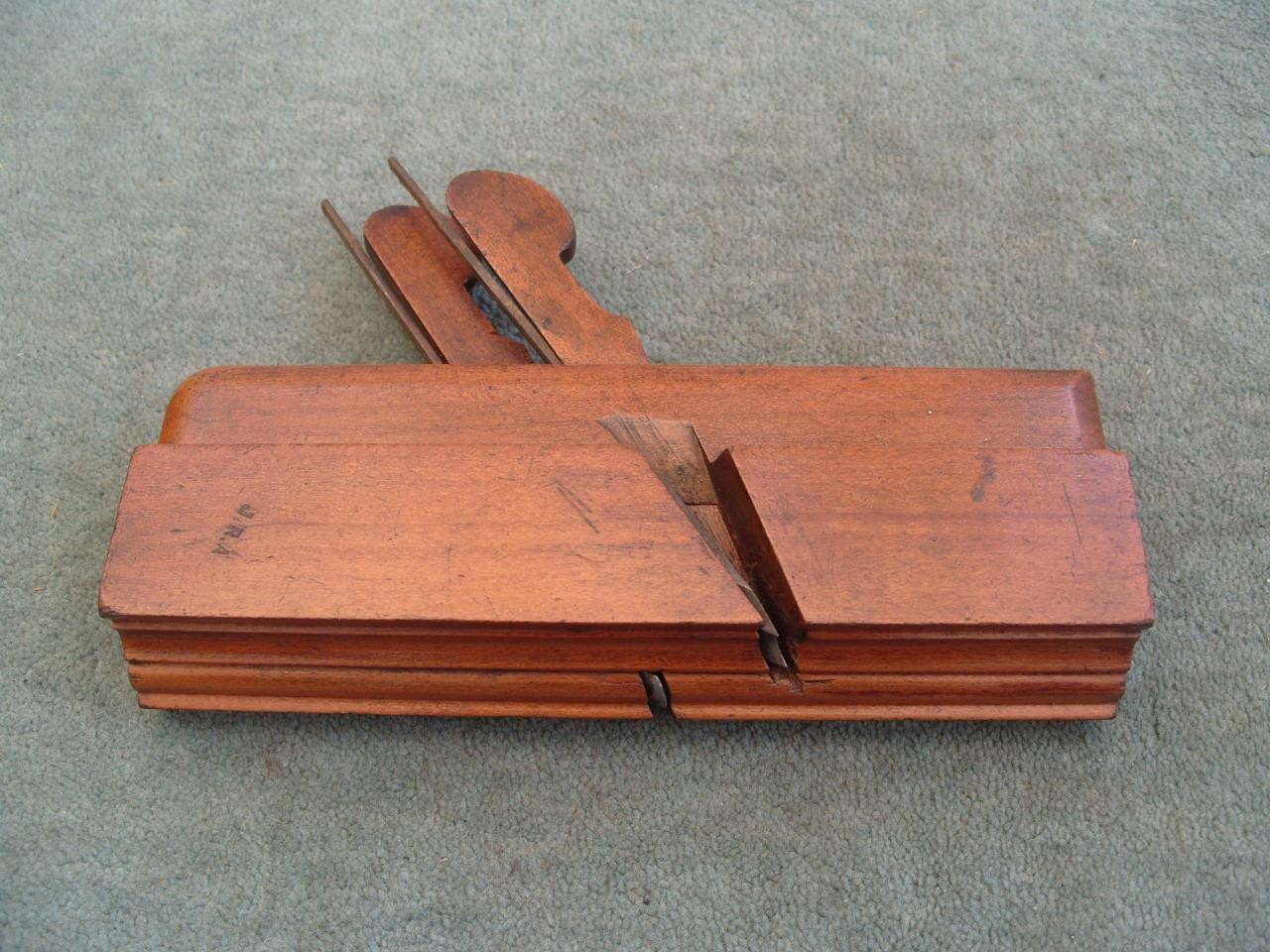 Twin Iron Ovolo & Cove moulding plane by T Turner, Sheffield