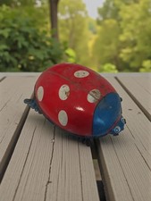 Coccinelle vintage Joustra années 50 Lady Bird ancien jouet mécanique rétro