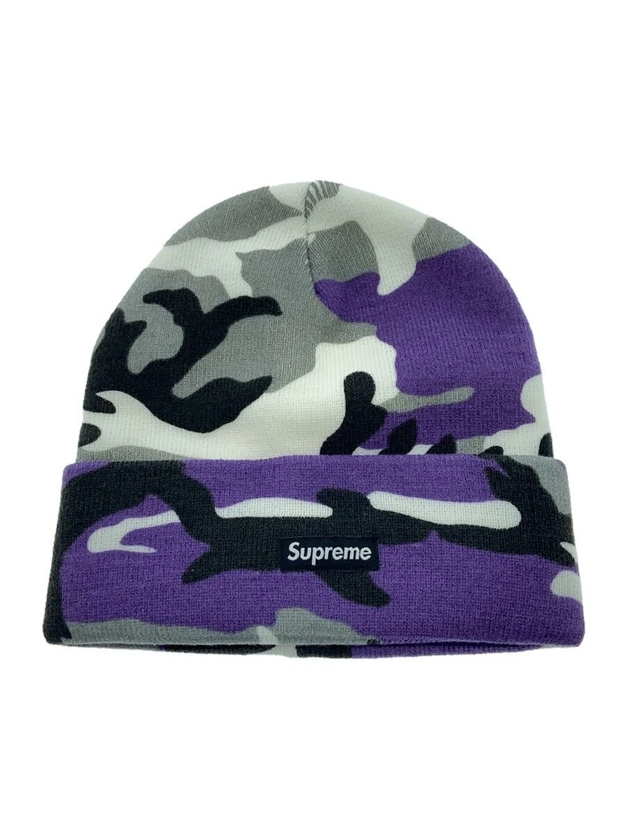 Supreme 16AW camouflage bonnet tricot acrylique chiot camouflage