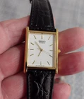 Men's SEIKO Watch Vintage Gold w/ New Battery - Works Great!  e64