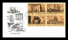 DR JIM STAMPS US COVER HISTORIC PRESERVATION FDC SETENANT SCOTT 1443A ARTMASTER