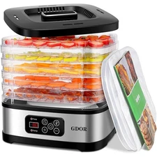 NEW Food Dehydrator Includes Mesh Screen Fruits Roll Sheet, Recipes Temp Control