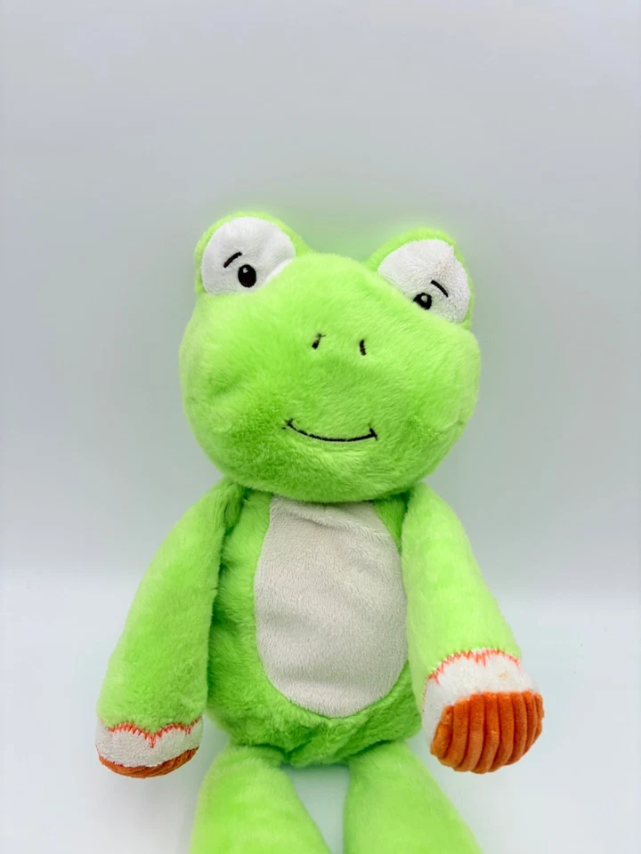 Animal Adventure Frog Plush Green Orange Sweet Sprout Corduroy Paws Legs 15" - Image 2 of 4