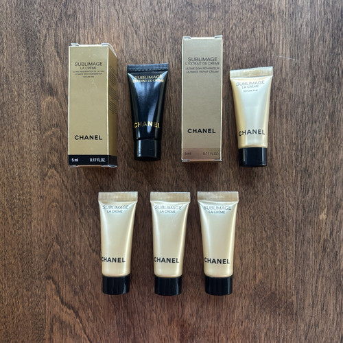 Chanel Sublimage (5) Piece Set Travel Size 0.17 oz. Each Please Read - NEW